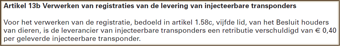 Knipsel regelgeving artikel 13b